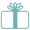 Teal Clipart Giftbox